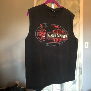 🎁HARLEY DAVIDSON Only Half Evil Sleeveless tee🎁